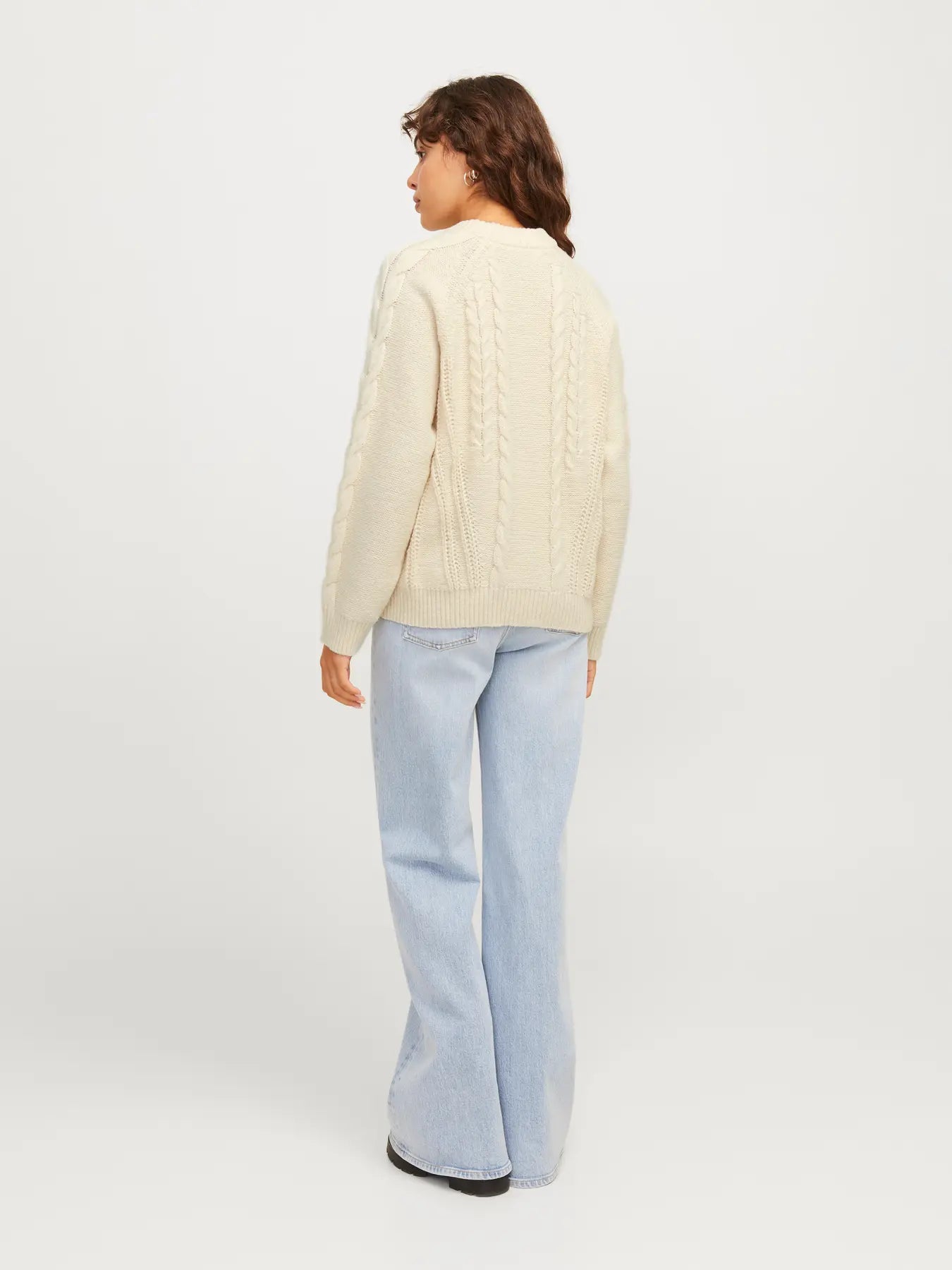 JJXX DONNA MAGLIONE TRECCIA BEIGE