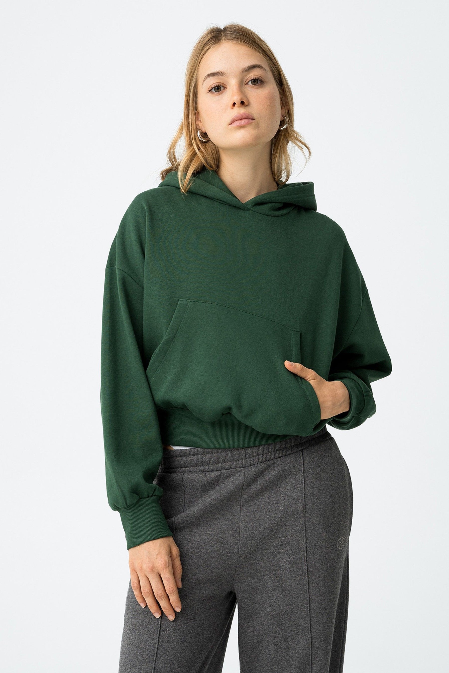 TIFFOSI GIRL FELPA WOODY_1 VERDE