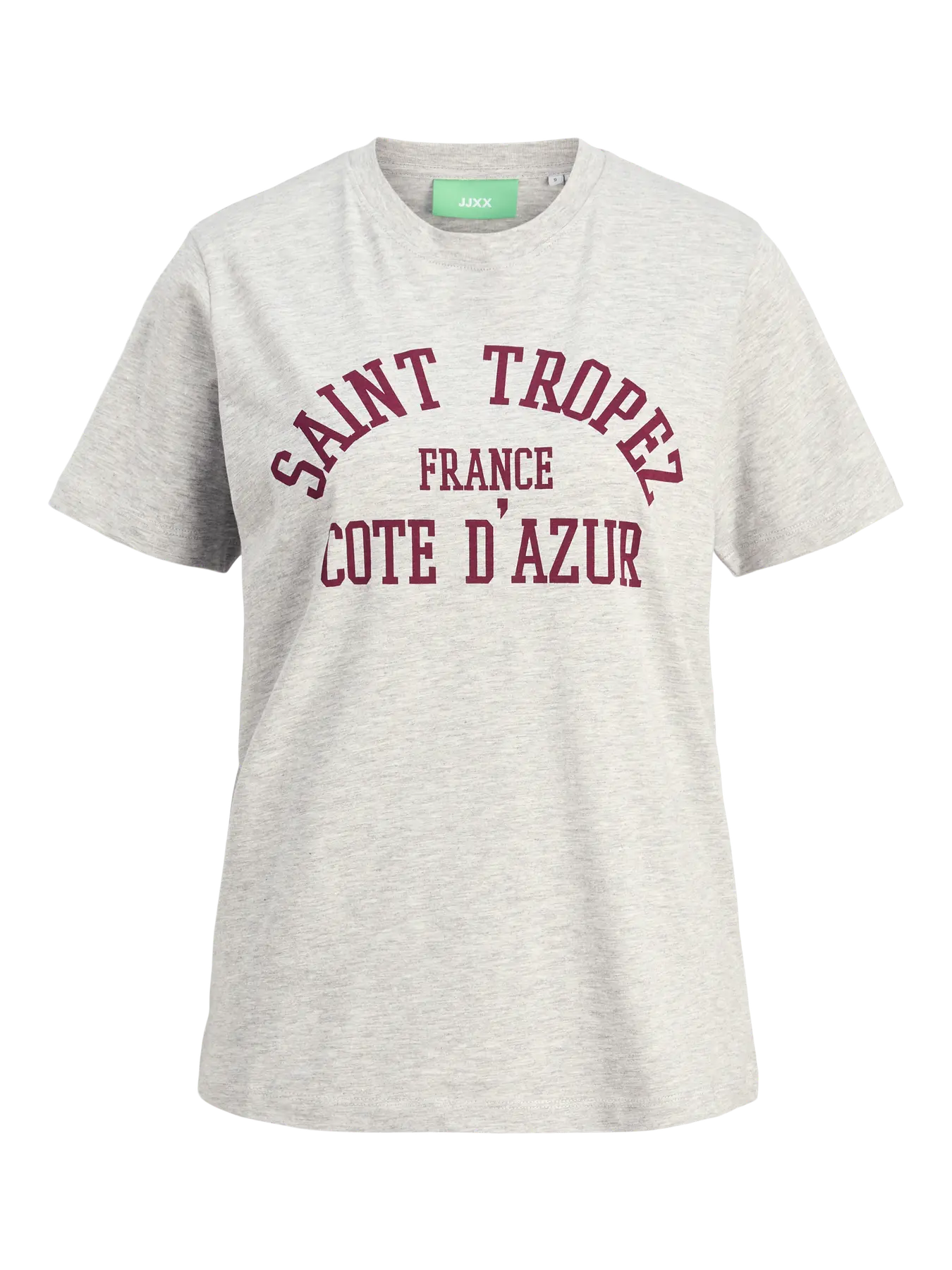 JJXX DONNA T-SHIRT JXMERLE GRIGIO/BORDEAUX