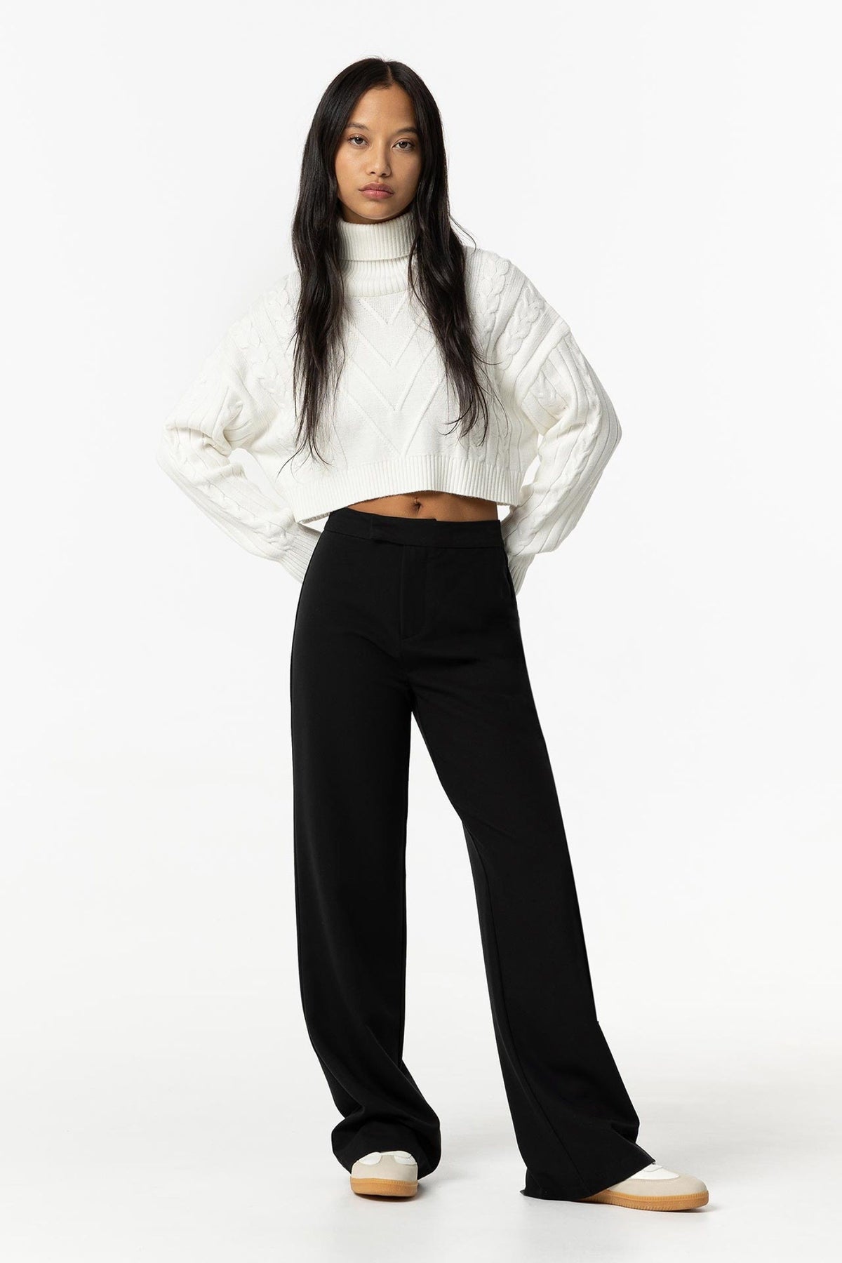 Tiffosi Tiffosi Girl MARLEY_2 Nero - PANTALONE - Tommaseo Clothing