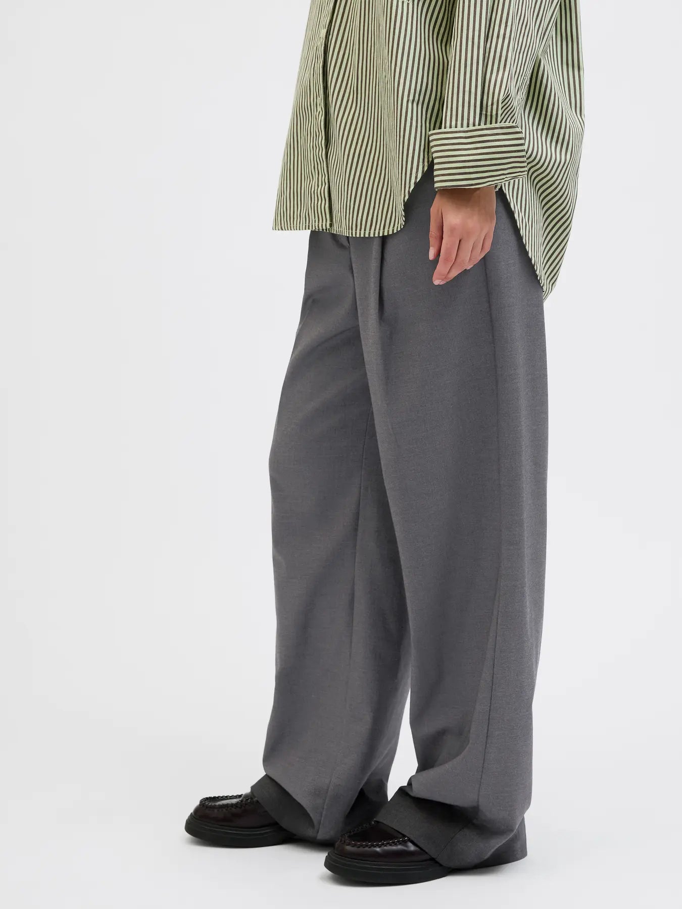 JJXX DONNA JXELLIS GRIGIO PANTALONE CLASSICO