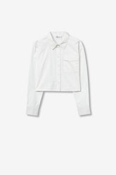TIFFOSI GIRL SARDEGNA CAMICIA CROP BIANCA
