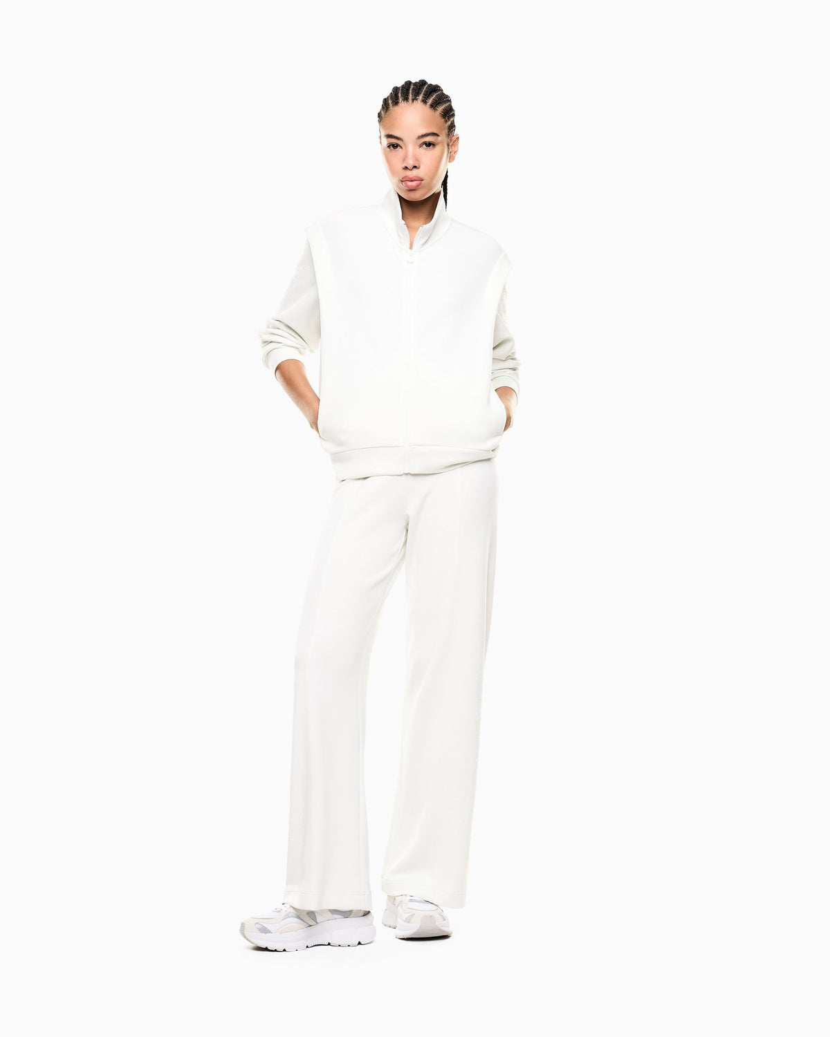 EMPORIO ARMANI TUTA BIANCA A PALAZZO DONNA