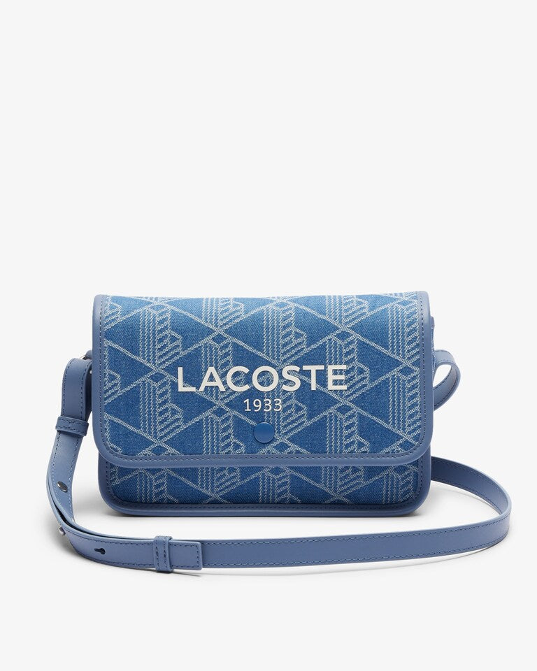 LACOSTE Borsa Monogram In Denim