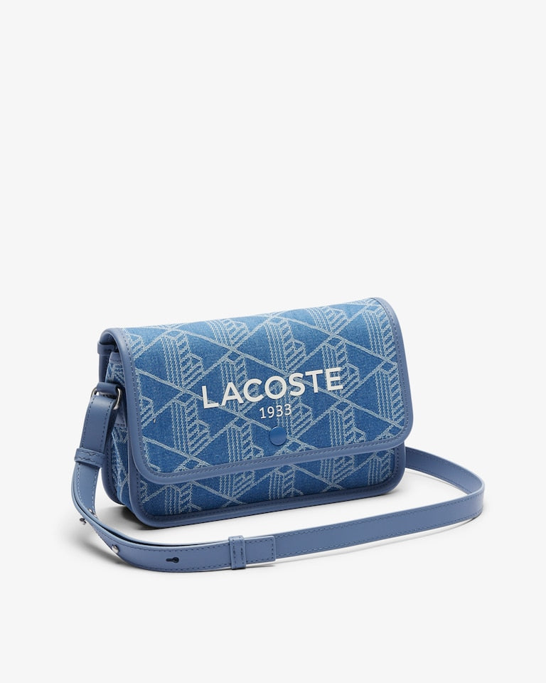 LACOSTE Borsa Monogram In Denim