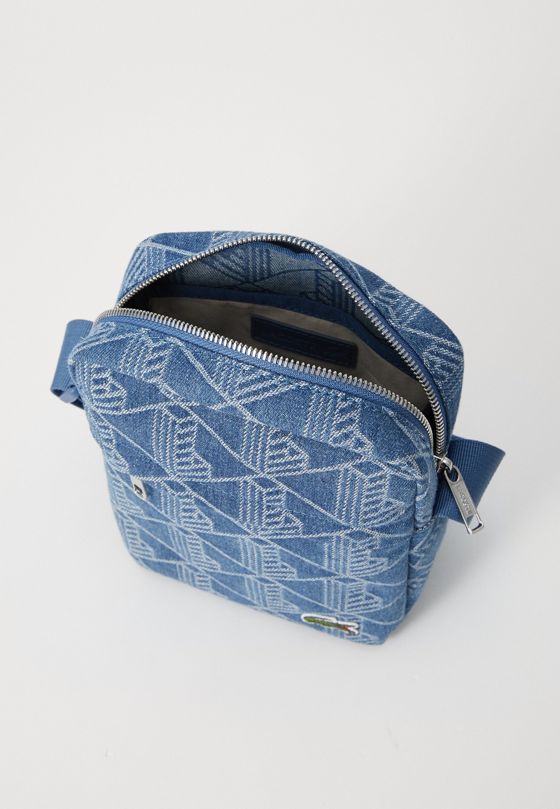 LACOSTE Borsa a Tracolla Monogram In Denim