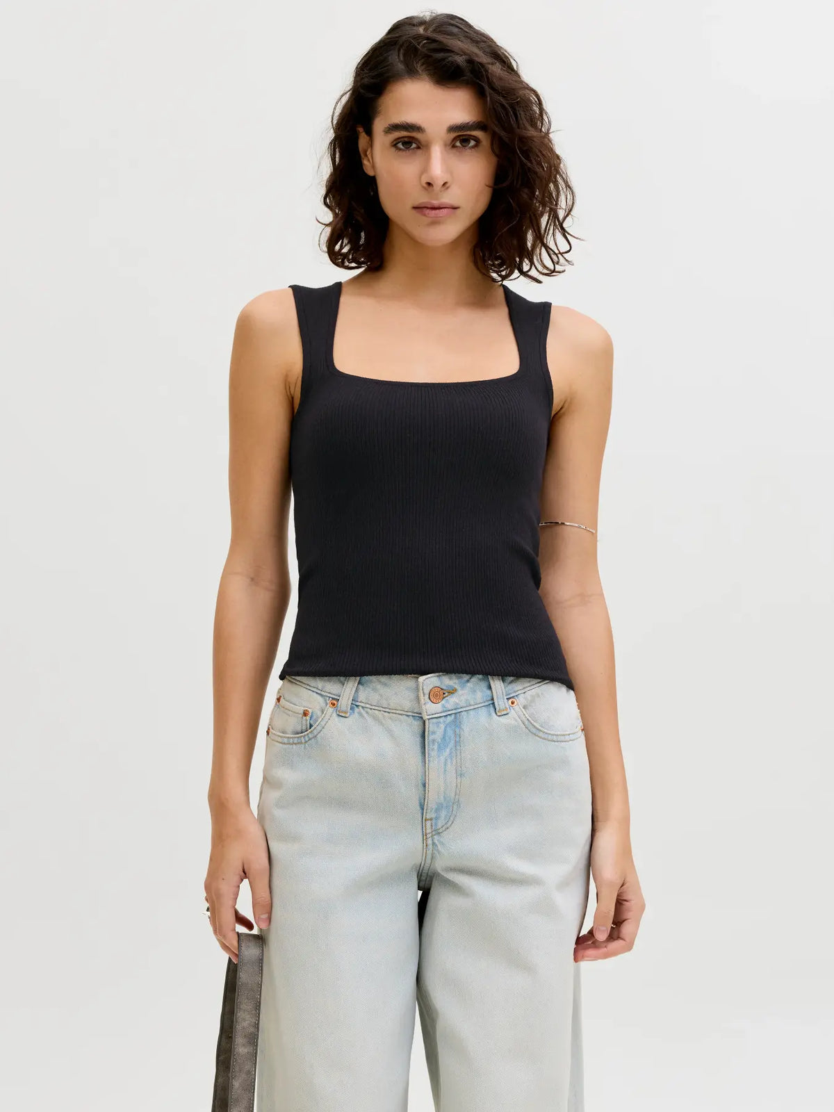 JJXX JXPOSIE CANOTTA NERA DONNA SS26