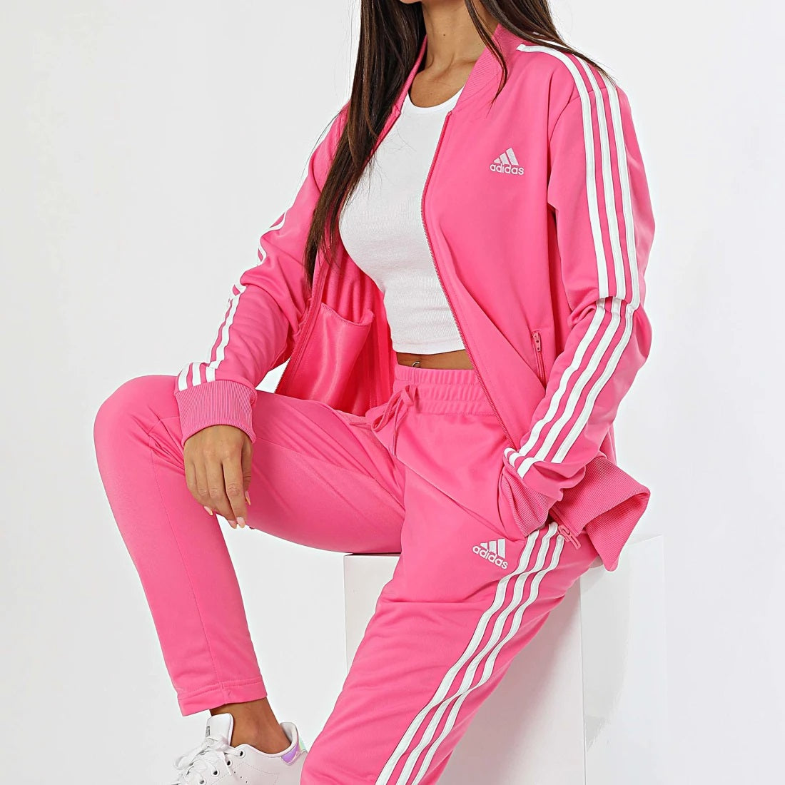 TUTA ADIDAS PERFORMANCE FUXIA/BIANCO DONNA