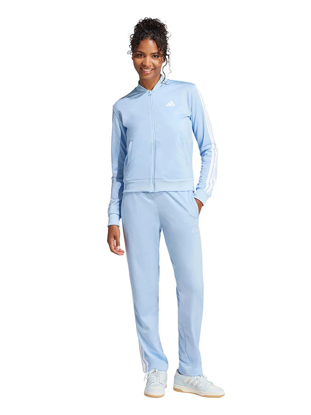 TUTA ADIDAS PERFORMANCE CELESTE/BIANCO DONNA