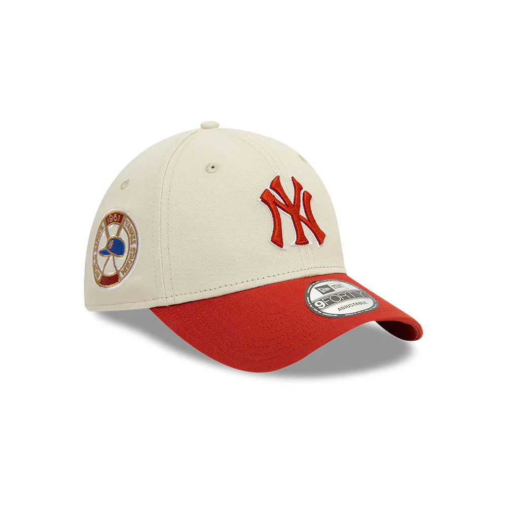 NEW ERA New York Yankees Panna/Mattone MLB World Series 9FORTY Strapback