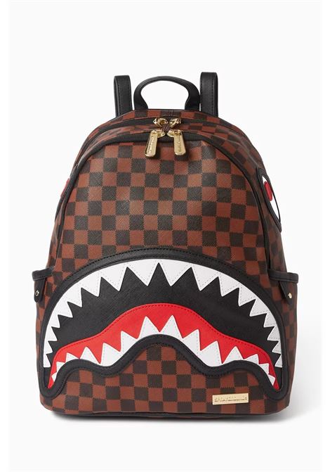 SPRAYGROUND Zainetto In Pelle Marrone e Nero