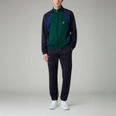 AUSTRALIAN Tuta Wave Volée Leggera In Microfibra Con Zip Verde/Blu/Nero 25/26