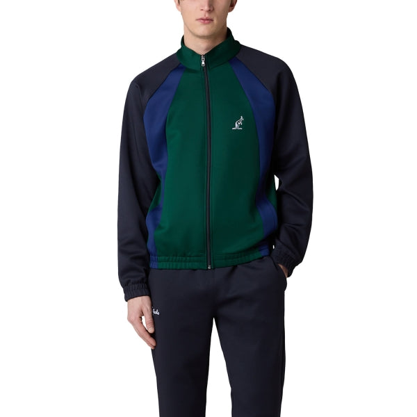 AUSTRALIAN Tuta Wave Volée Leggera In Microfibra Con Zip Verde/Blu/Nero 25/26