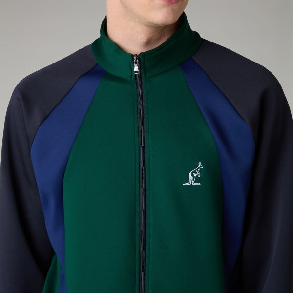 AUSTRALIAN Tuta Wave Volée Leggera In Microfibra Con Zip Verde/Blu/Nero 25/26