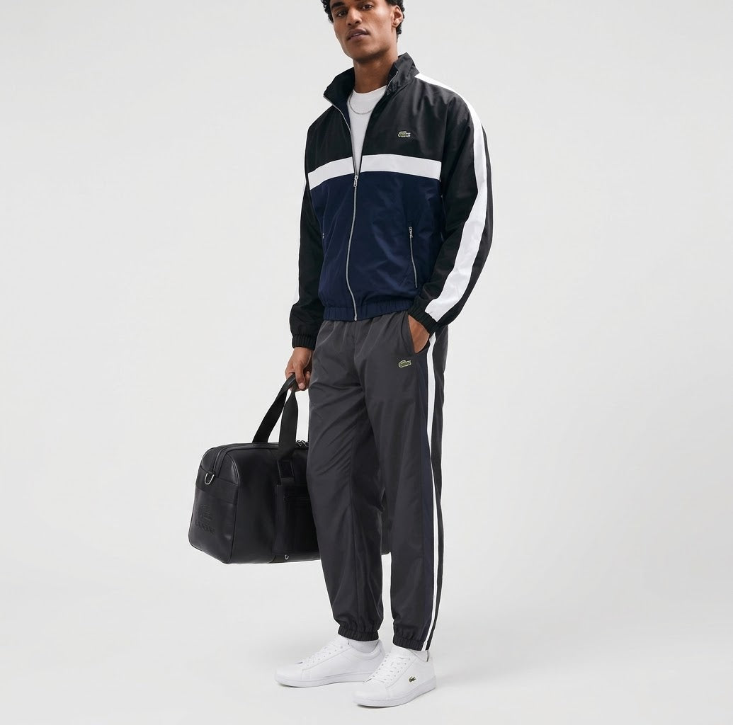 LACOSTE Tuta Completa Con Zip Senza Cappuccio Nero/Blu