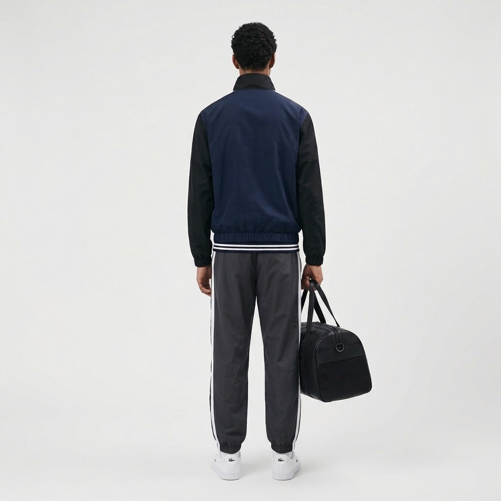 LACOSTE Tuta Completa Con Zip Senza Cappuccio Nero/Blu