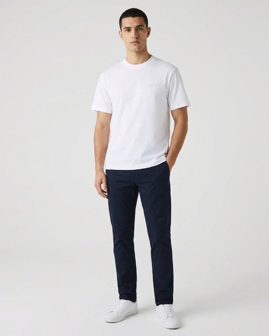 LACOSTE T-Shirt Classic Fit Bianco