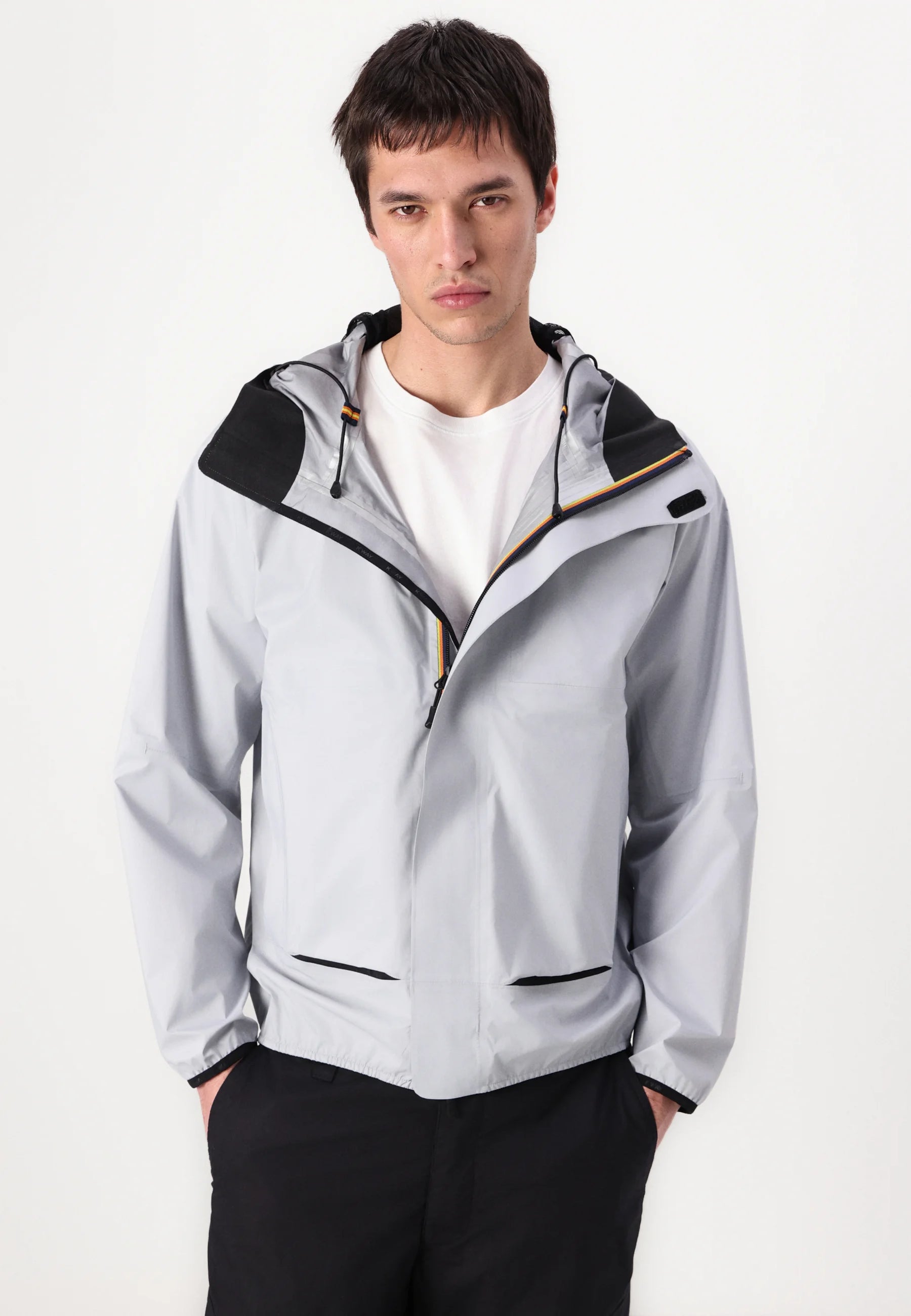 K-WAY Antivento Primaverile Leggero ROCHE Grigio