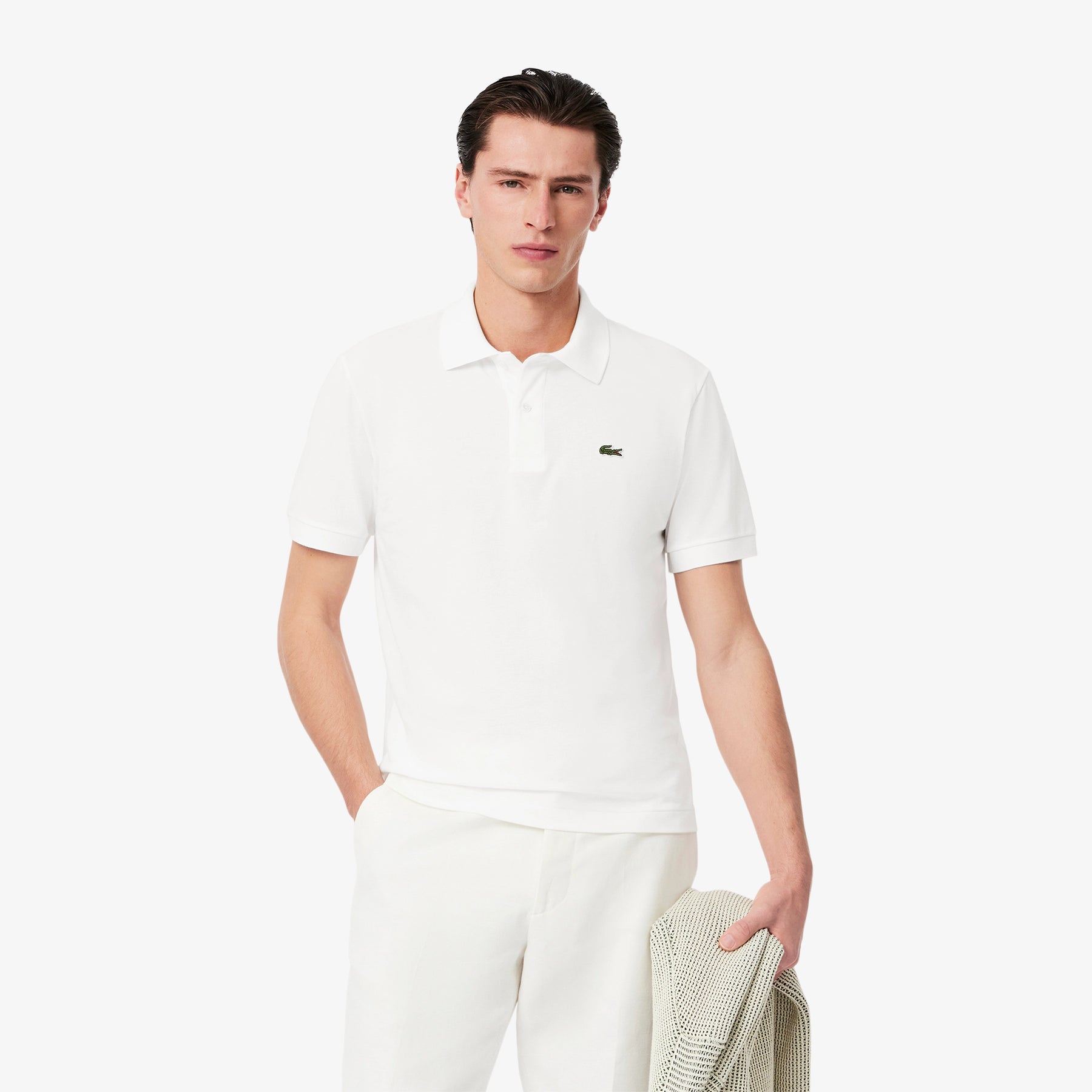 LACOSTE Polo Classica in Piqué Leggero Bianca