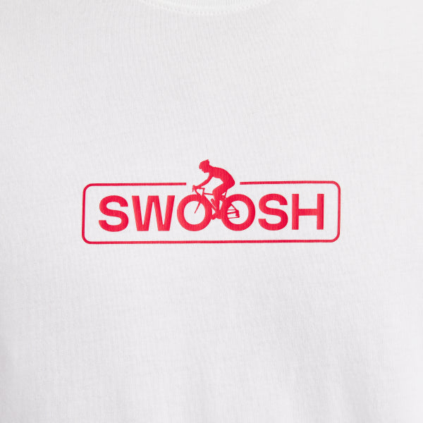 NIKE T-shirt Logo Swoosh In Cotone Bianca