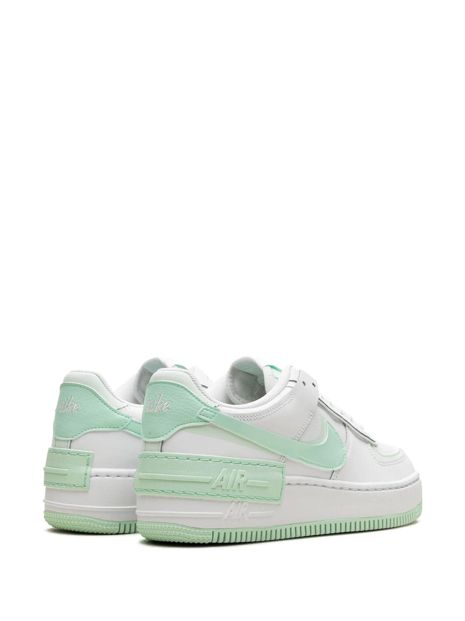 NIKE Scarpa In Pelle AF1 Shadow Verde/Bianca