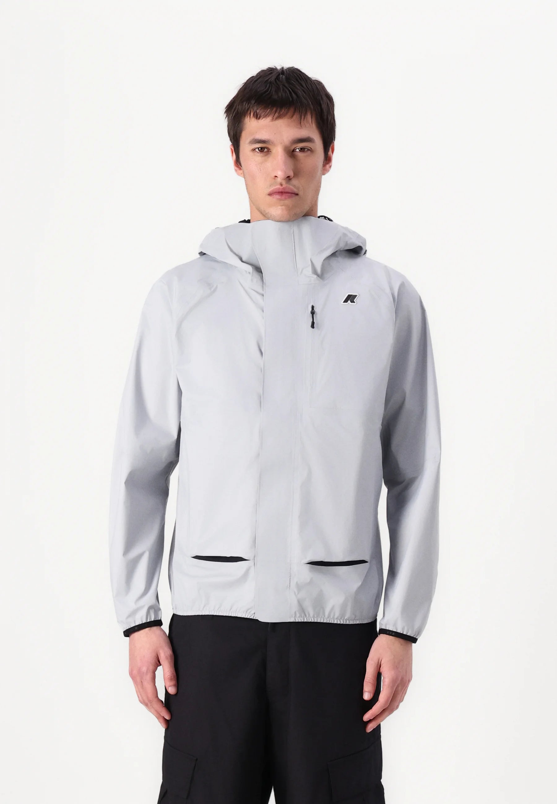 K-WAY Antivento Primaverile Leggero ROCHE Grigio