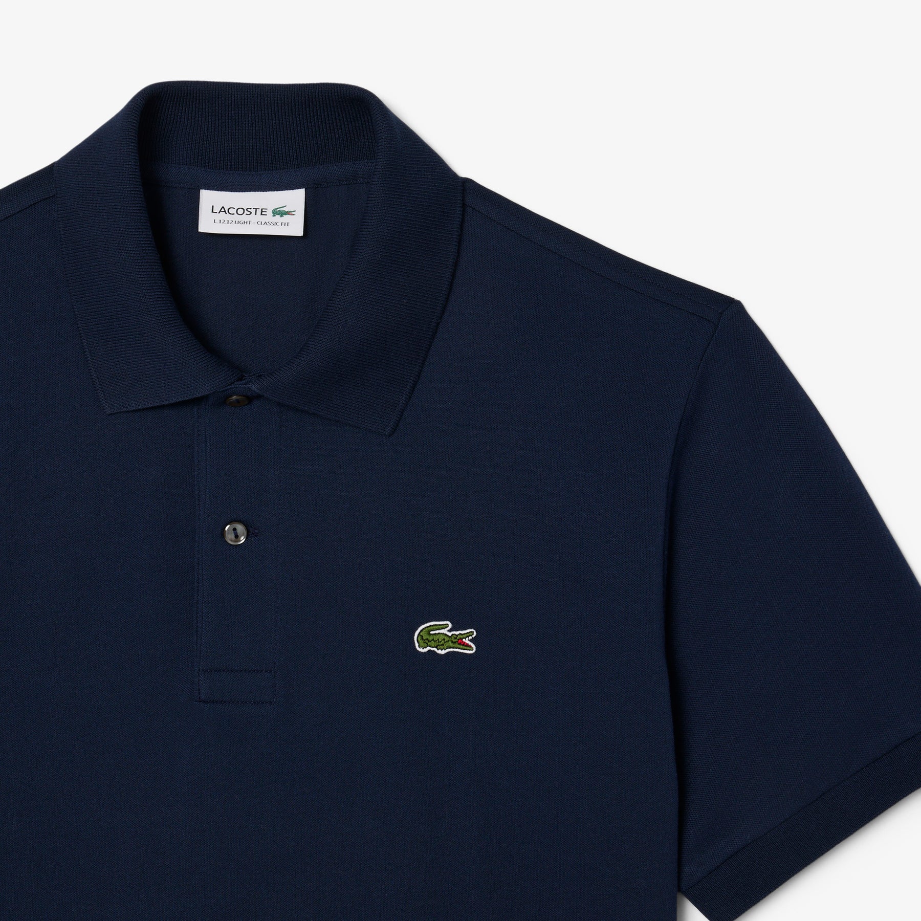 LACOSTE Polo Classica in Piqué Leggero Blu Navy