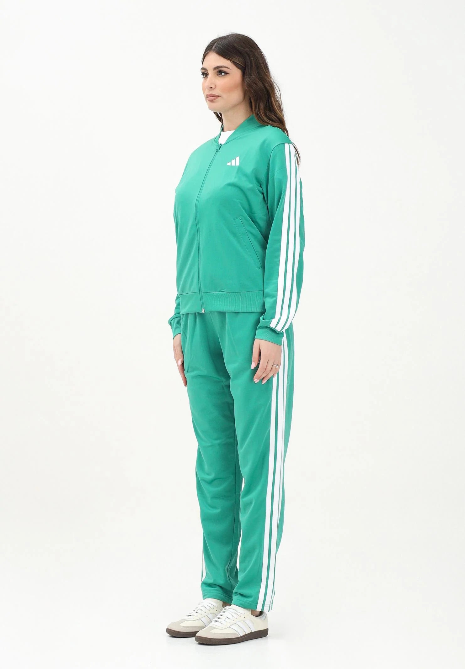 TUTA ADIDAS PERFORMANCE VERDE/BIANCO