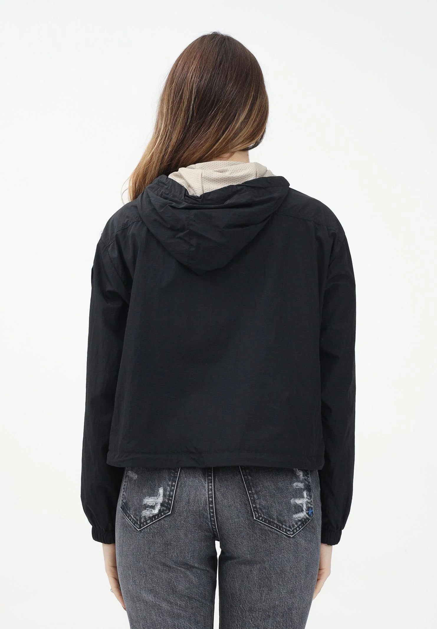 BLAUER Antivento Donna Cropped Con Cappuccio