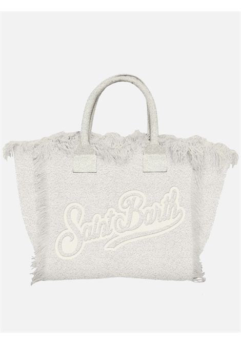 SAINT BARTH Borsa a Mano Colette Terry In Spugna Bianca