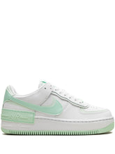 NIKE Scarpa In Pelle AF1 Shadow Verde/Bianca