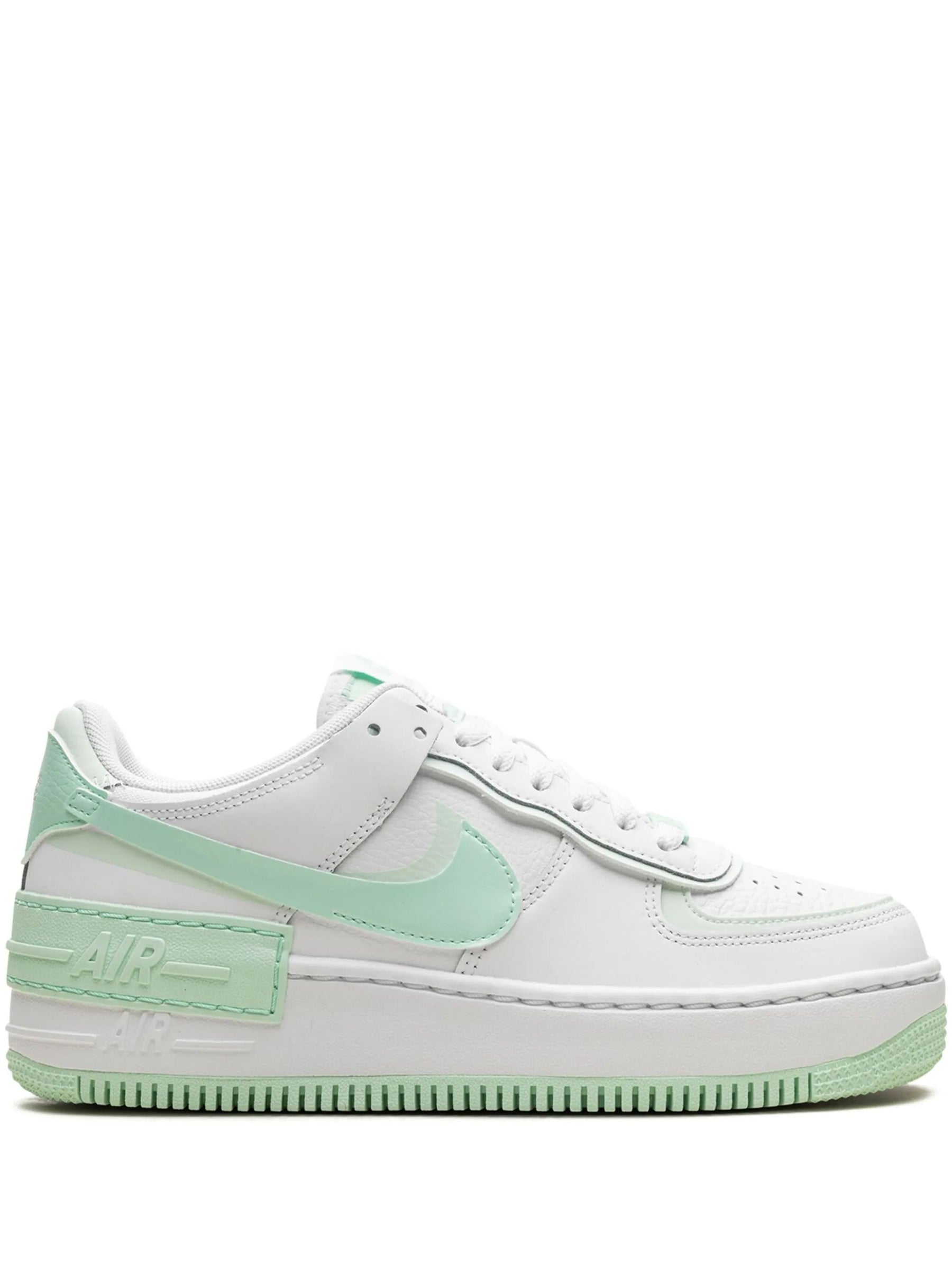 NIKE Scarpa In Pelle AF1 Shadow Verde/Bianca