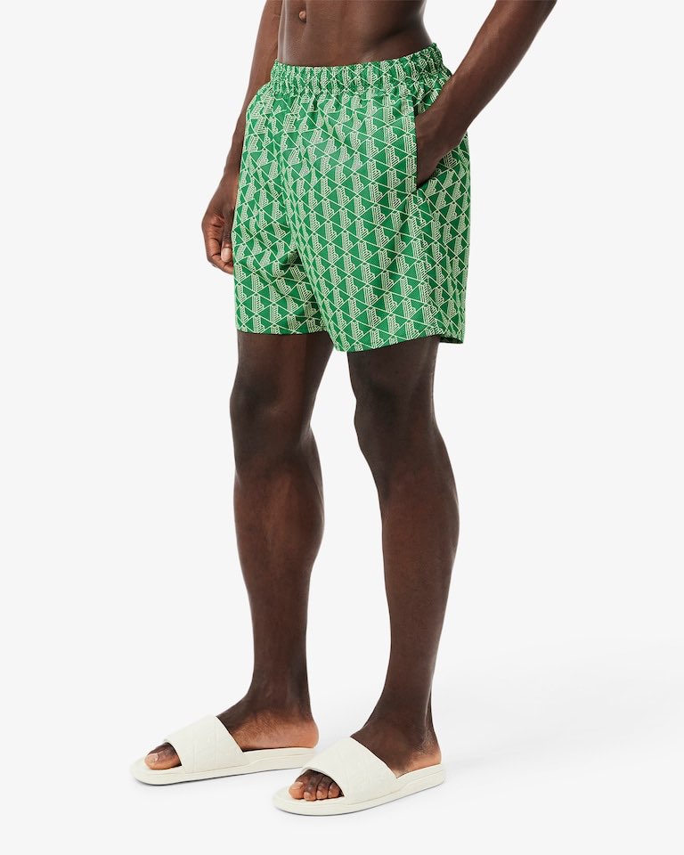 LACOSTE Costume Linea Monogram Verde