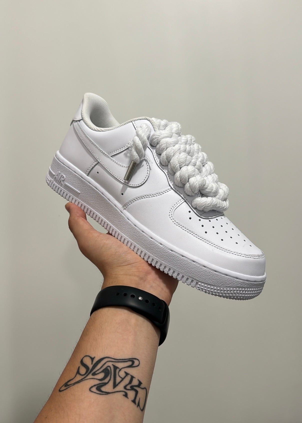 Air Force 1 rope laces Bianco