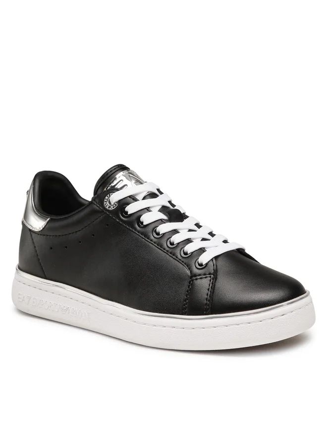 Armani sneakers nera con suola bianca N763 - Emporio Armani EA7