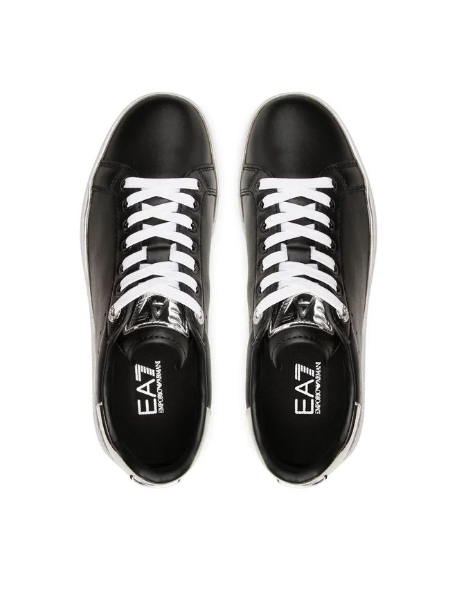 Armani sneakers nera con suola bianca N763 - Emporio Armani EA7