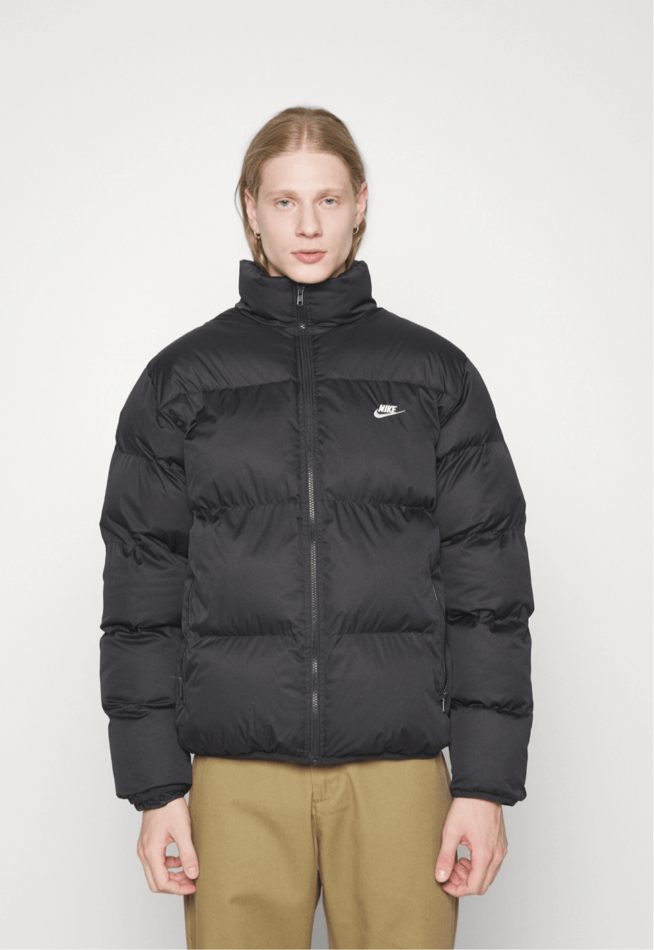 Bomber Nike Senza Cappuccio piumino Nero - Nike abbigliamento