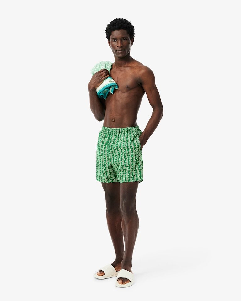 LACOSTE Costume Linea Monogram Verde