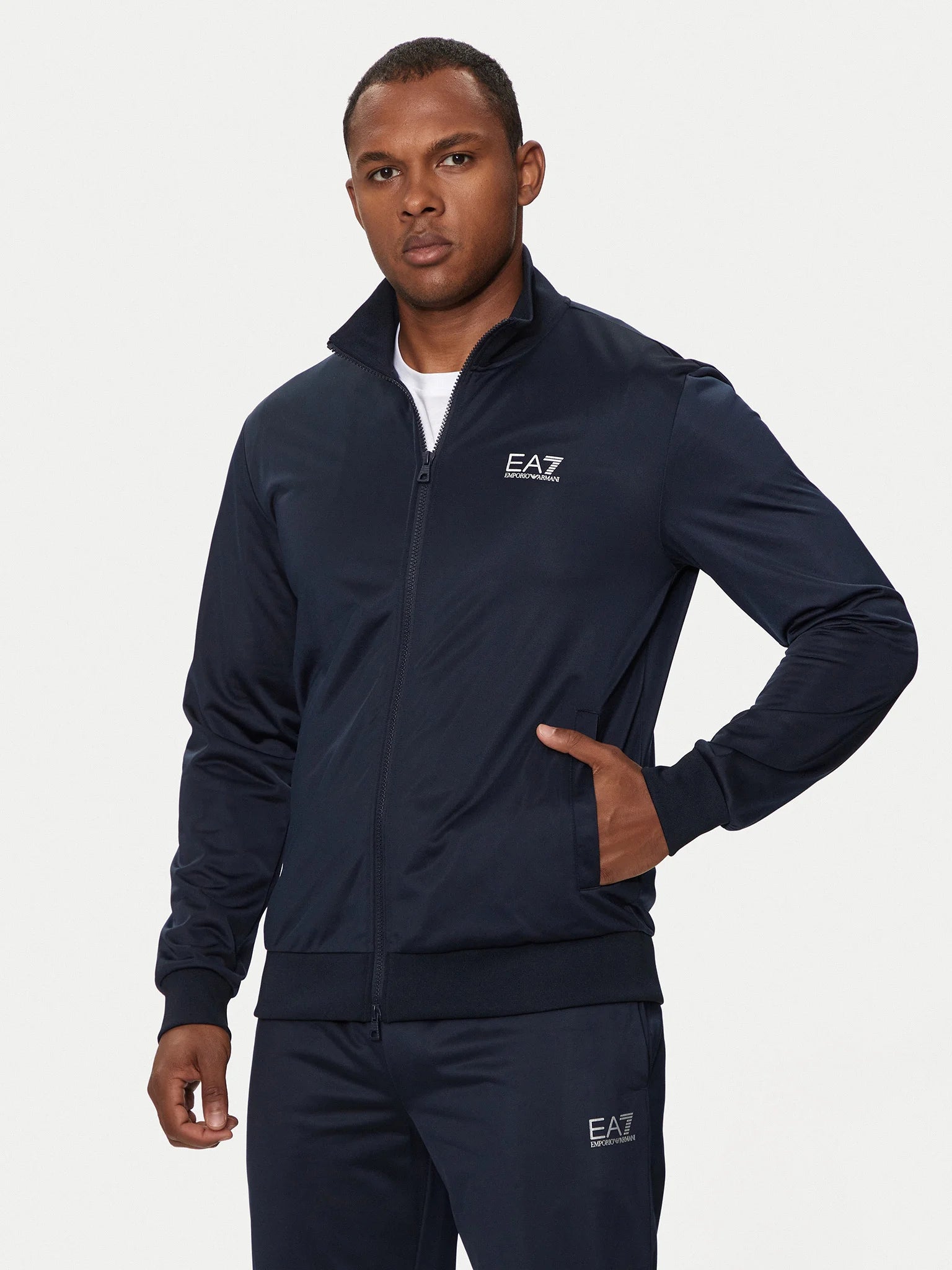 EA7 tuta acetata blu senza cappuccio - Armani