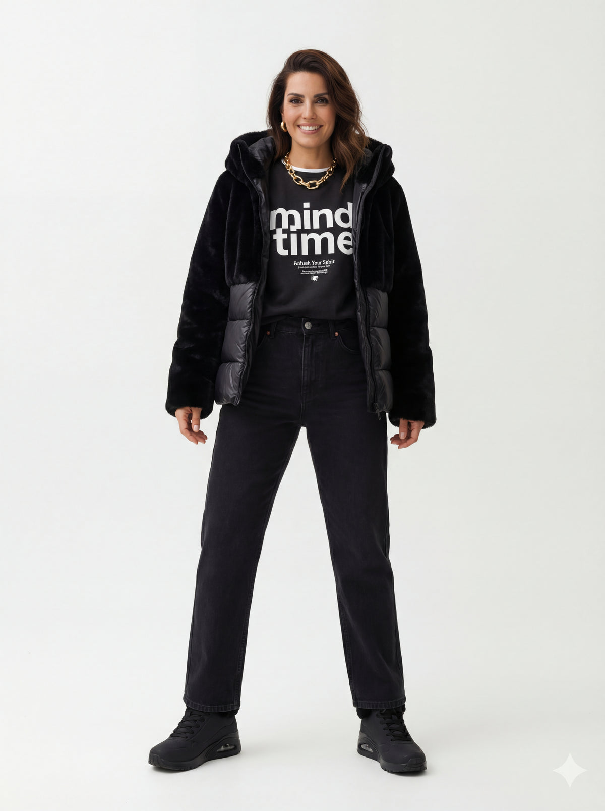 Skechers 310539/BBK Stree + JJXX DONNA JXMIMI + JJXX DONNA JEANS + Blauer Giubbotto Donna - 01