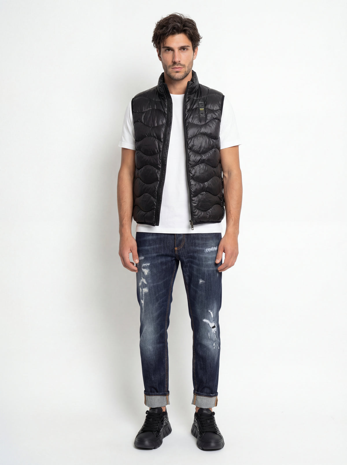 Brian Mills Sneakers in + Blauer Smanicato Ondulato + Soldier Jeans NEW - 04