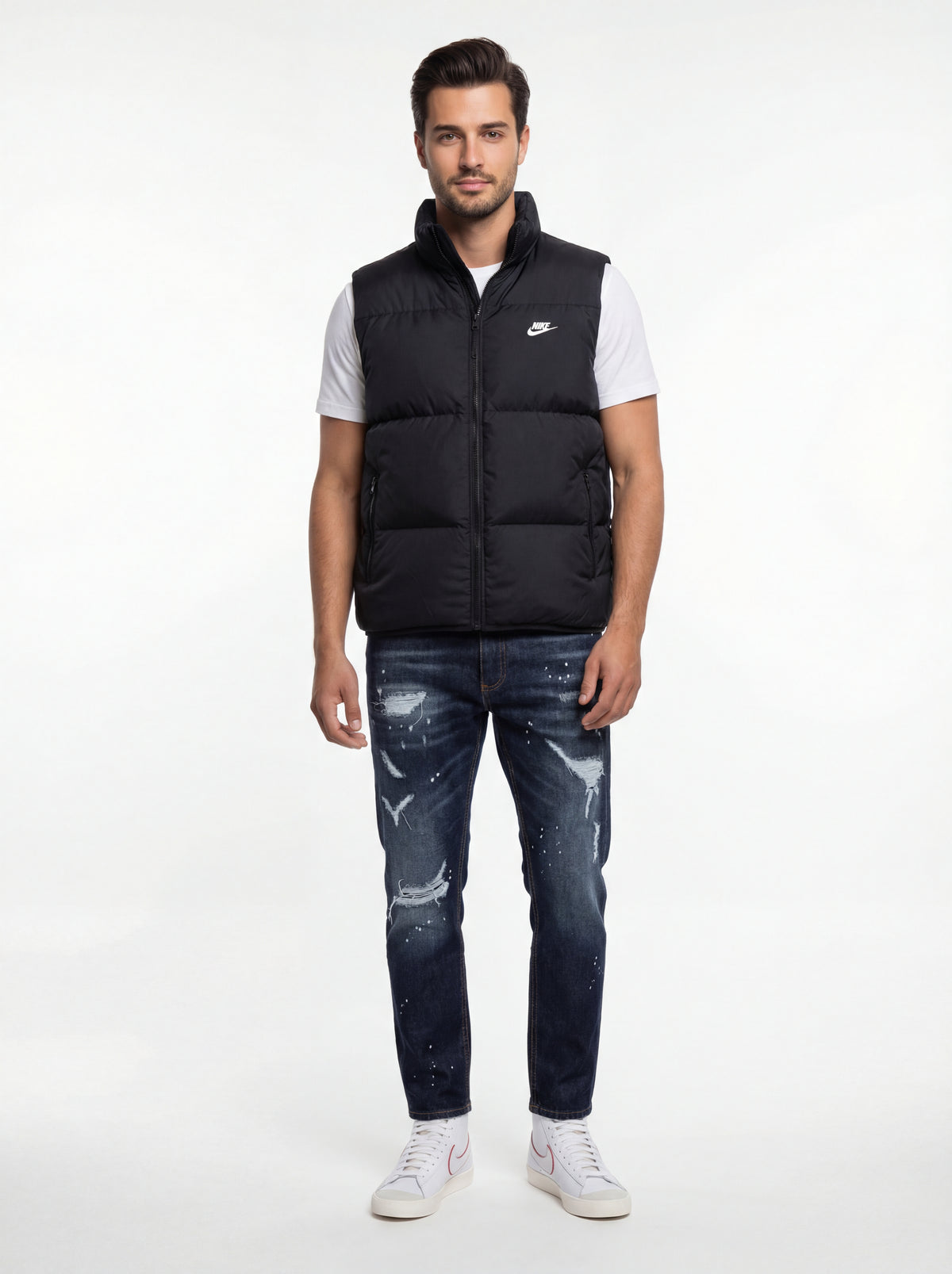 Blazer Mid 77 + Nike Smanicato Piumino + Soldier Jeans Crop - 04