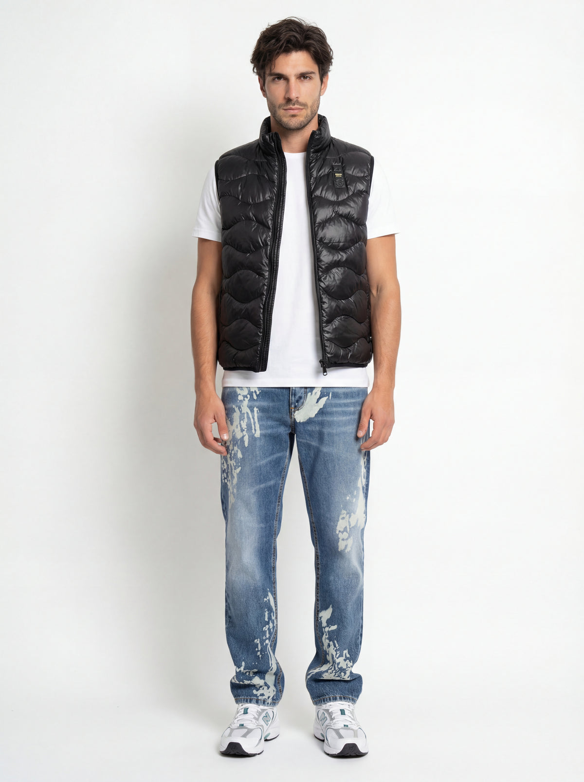 New Balance 530 Sneakers + Blauer Smanicato Ondulato + Soldier Jeans Baggy - 01