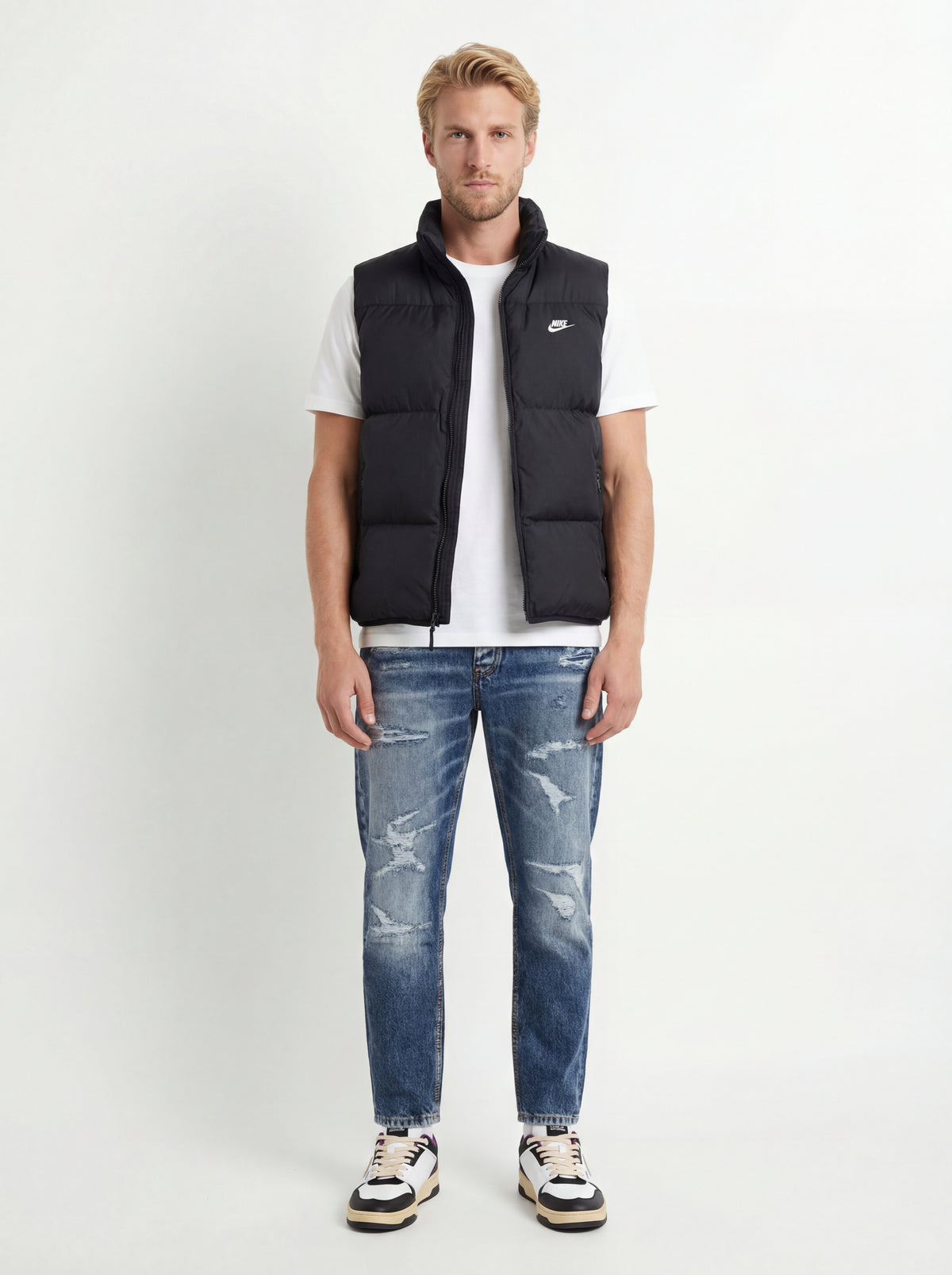 ORTO Sneakers In + Nike Smanicato Piumino + Soldier Jeans Crop - 01