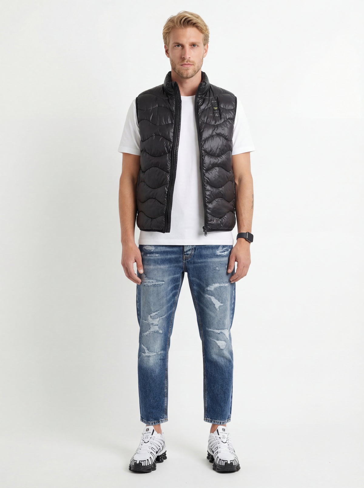 Nike SHOX TL + Blauer Smanicato Ondulato + Soldier Jeans Crop - 02