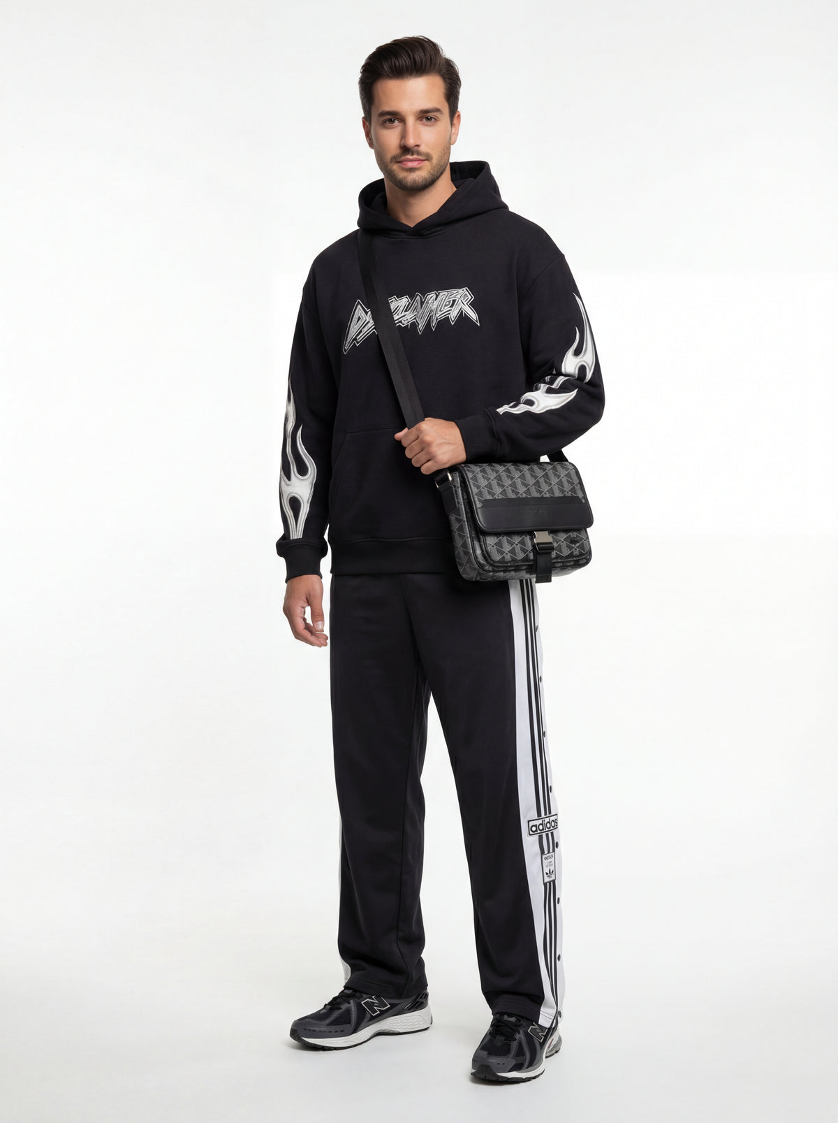 New Balance 1906 RCB + DISCLAIMER Felpa Con + Adidas Pantalone In + Lacoste Borsa a - 02