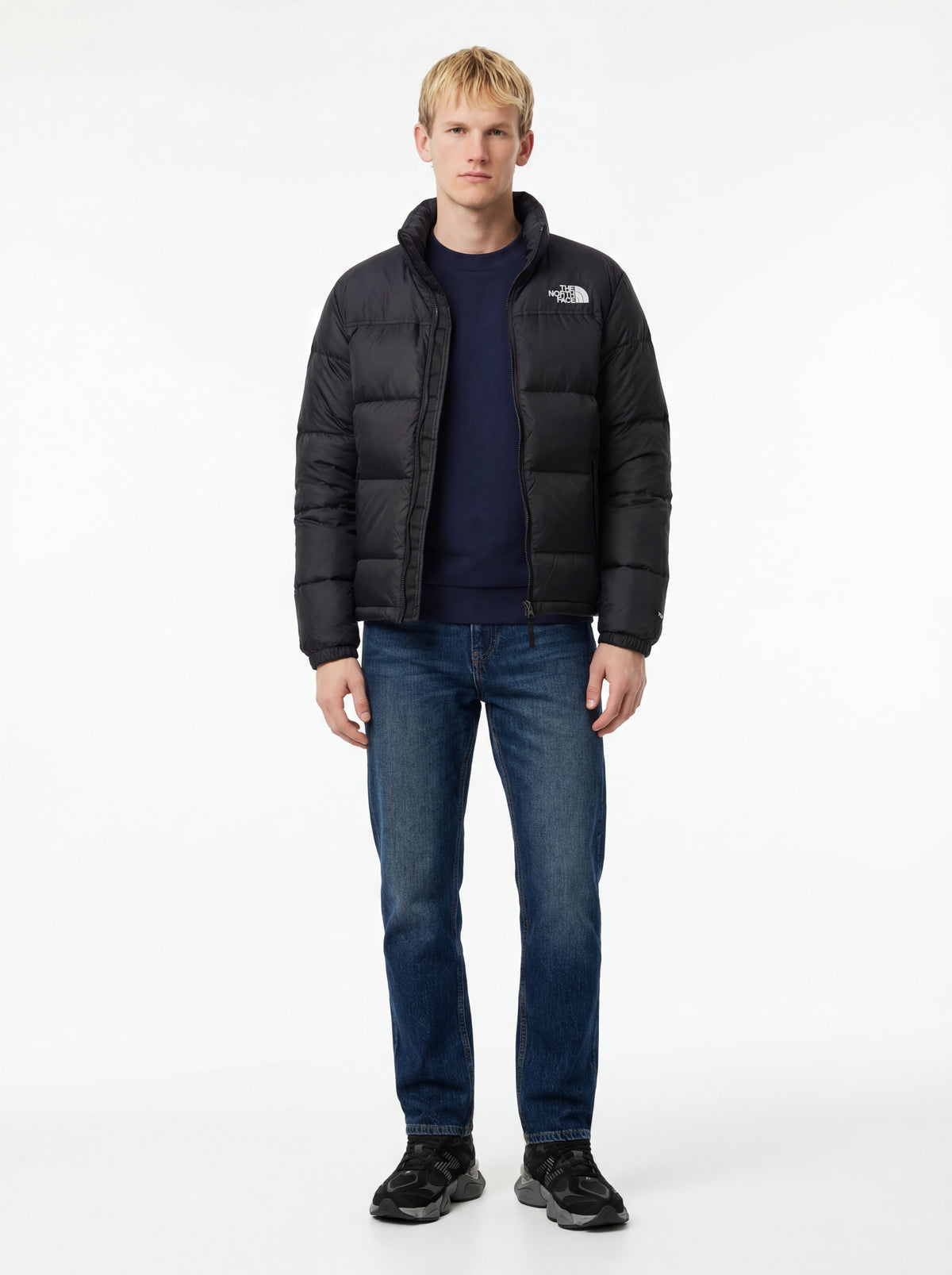 New Balance 9060 BK + Lacoste Felpa Girocollo + Tiffosi DONNA JEANS + The North Face Giubbotto - 17