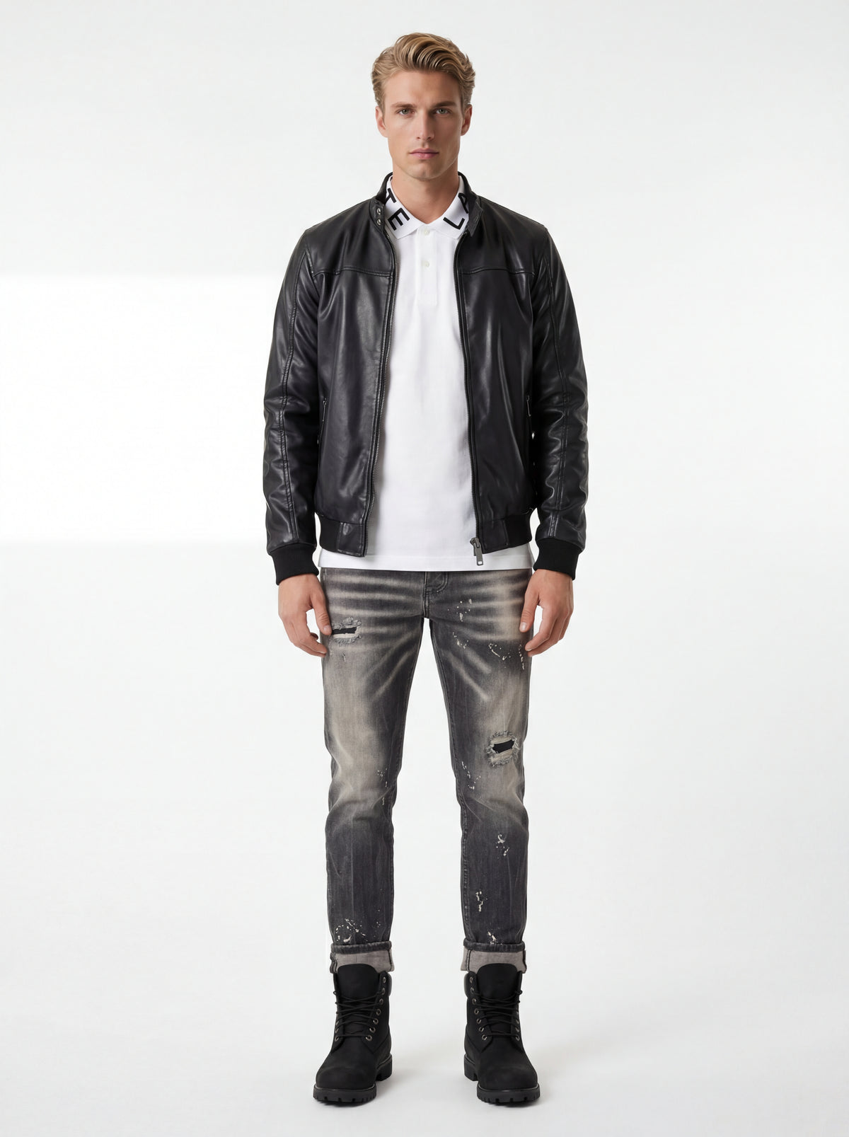 Timberland Classic Nera + Lacoste Polo Con + Soldier Jeans NEW + Gianni Lupo Giacca In - 07