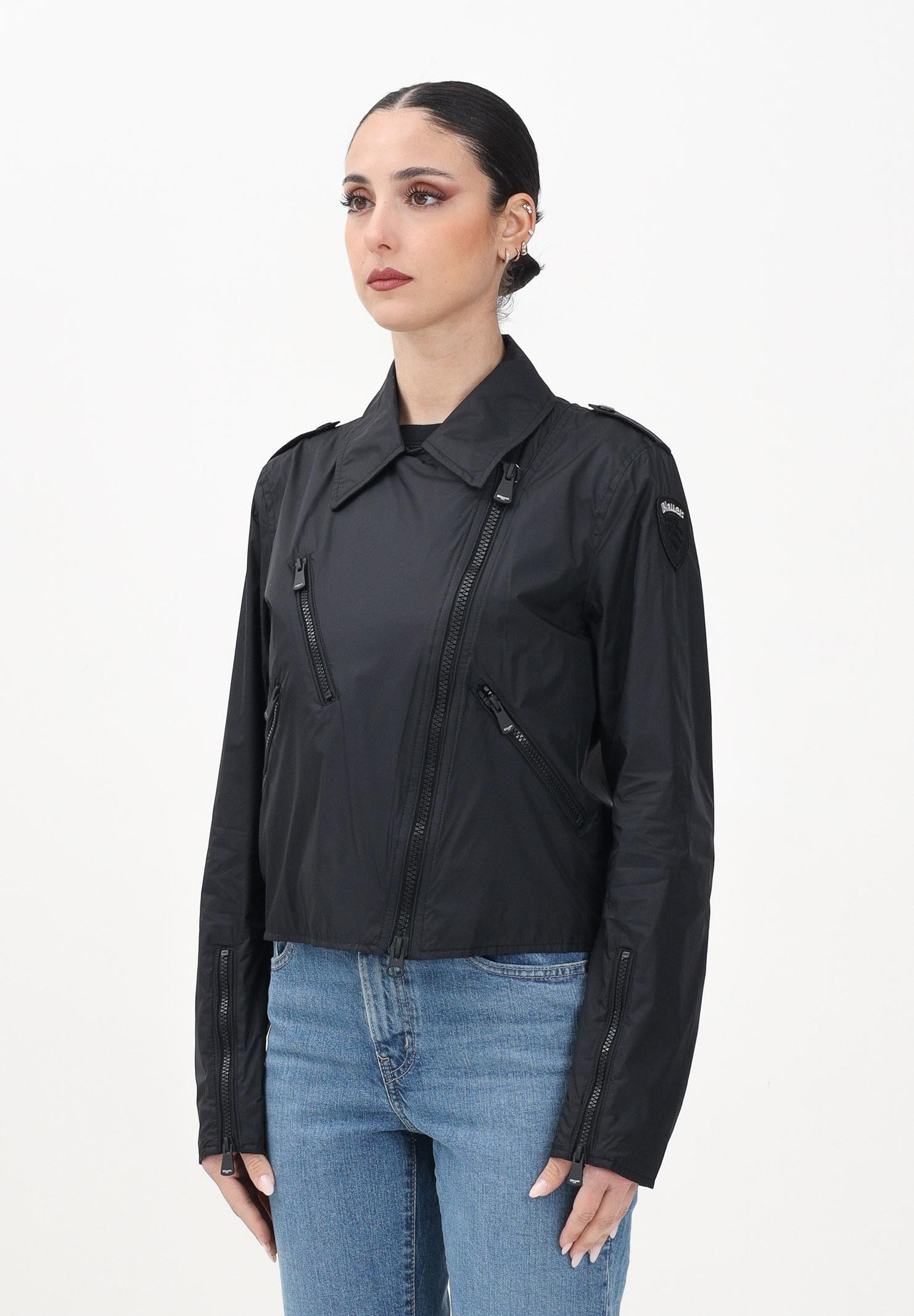 BLAUER Antivento Donna Corto modello Chiodo Nero