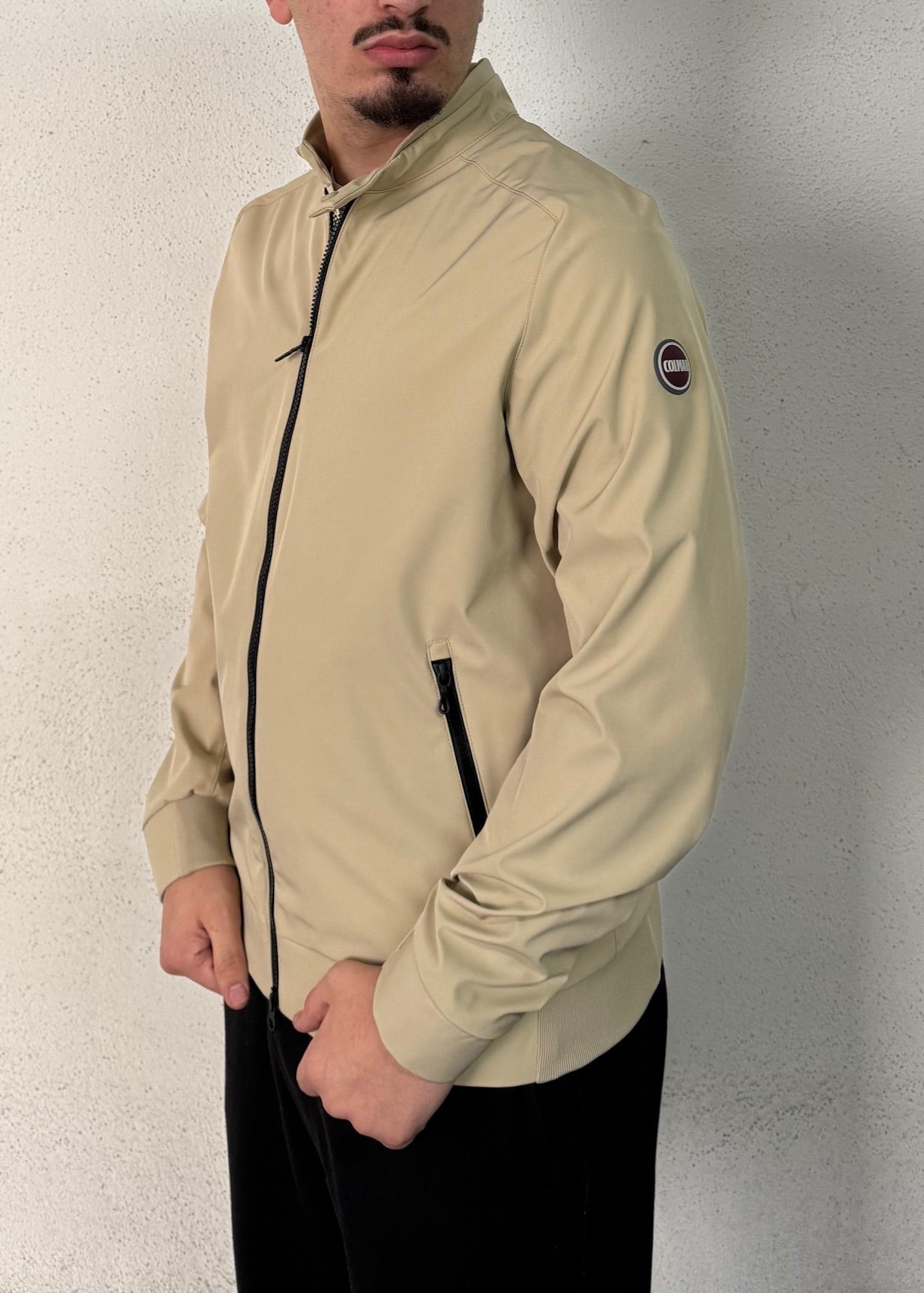 Colmar Antivento Senza Cappuccio Logo Sul Braccio Beige